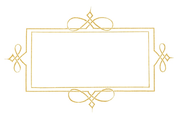 Filigree Victorian frame border png
