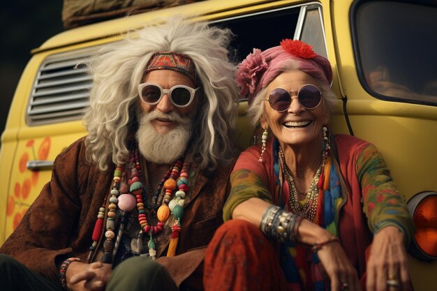 Filosofia hippie stile di vita sottocultura degli anni sessanta libertà amore pocifismo comunità spirituale Fai l'amore non la guerra viaggio hippie felicità gioia divertimento gioventù ribelle filosofia orientale autostop