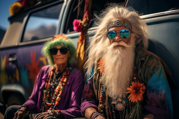 Filosofia hippie stile di vita sottocultura degli anni sessanta libertà amore pocifismo comunità spirituale Fai l'amore non la guerra viaggio hippie felicità gioia divertimento gioventù ribelle filosofia orientale autostop