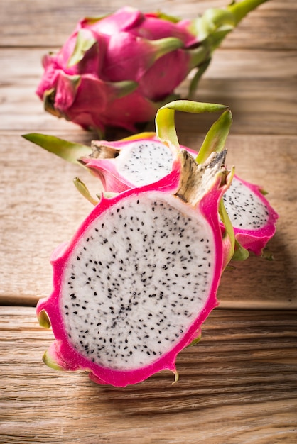 Fine matura di pitaya o dragonfruit