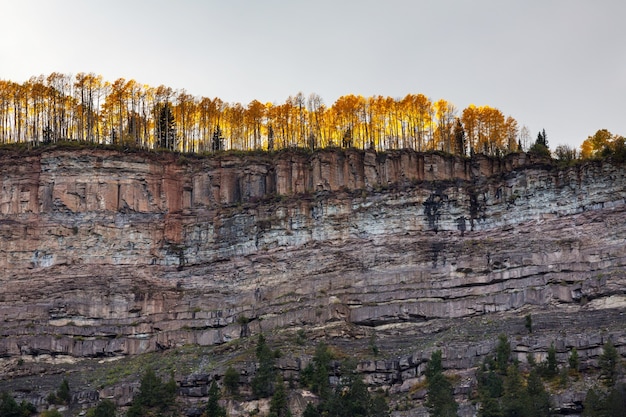 Fine stagione autunnale in montagna