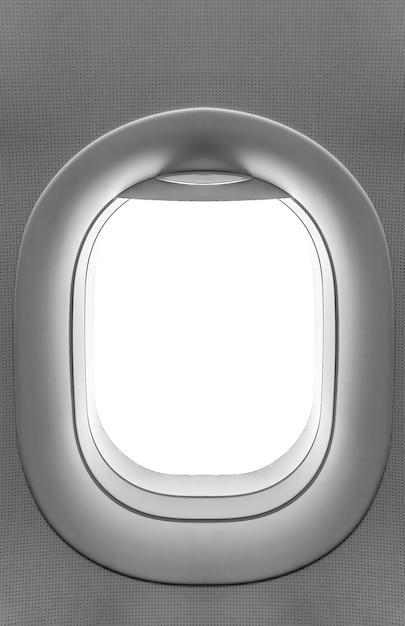 Finestra dell&#39;aeroplano La vista è stata rimossa dall&#39;immagine