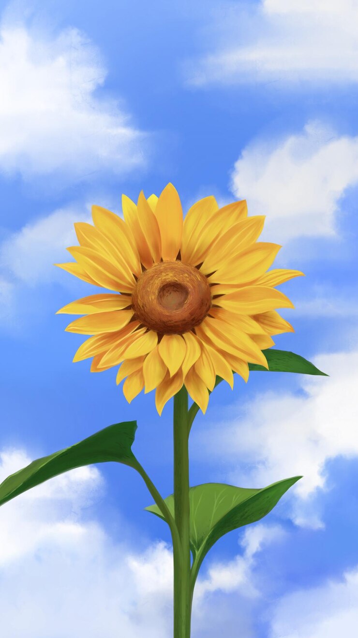 Fiore botanico primaverile ed estivo Illustrazione di girasole o Helianthus annuus L disponibile per e