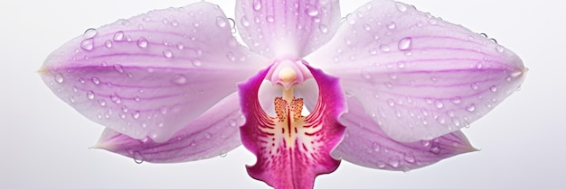 Fiore d'orchidea viola isolato su sfondo bianco