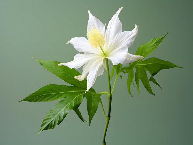 Fiore di Brahma sullo sfondo dello studio singolo fiore di brahma bellissimo fiore ai immagine generata