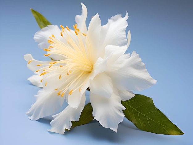 Fiore di Brahma sullo sfondo dello studio singolo fiore di brahma bellissimo fiore ai immagine generata