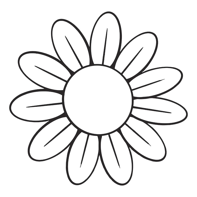Fiore di cartone animato png retro illustrazione sfondo trasparente