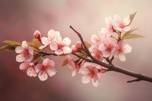 fiore di ciliegio rosa con cielo