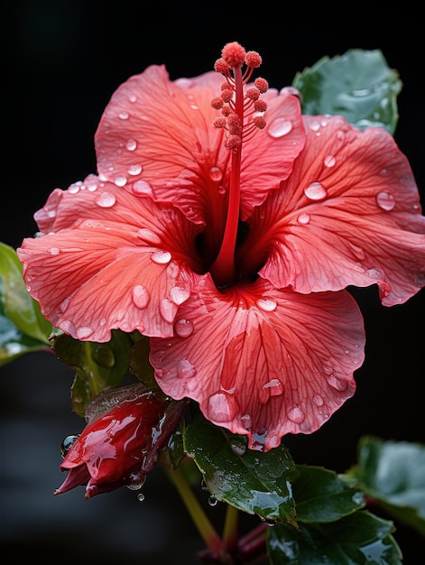 Fiore di ibisco rosso