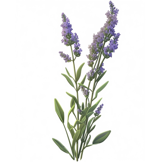 fiore di lavanda isolato sfondo trasparente