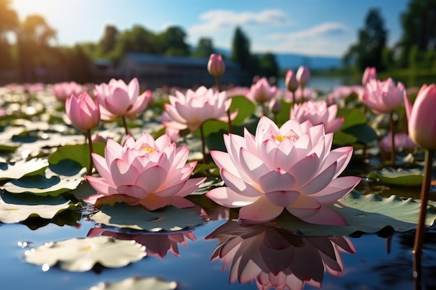 fiore di loto nella fotografia professionale della natura