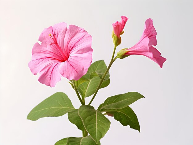 Fiore di Mirabilis Jalapa in sottofondo in studio singolo Fiore di mirabilis Jalapa Immagine di fiore bellissimo