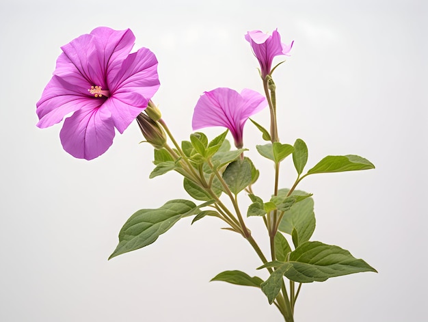 Fiore di Mirabilis Jalapa in sottofondo in studio singolo Fiore di mirabilis Jalapa Immagine di fiore bellissimo