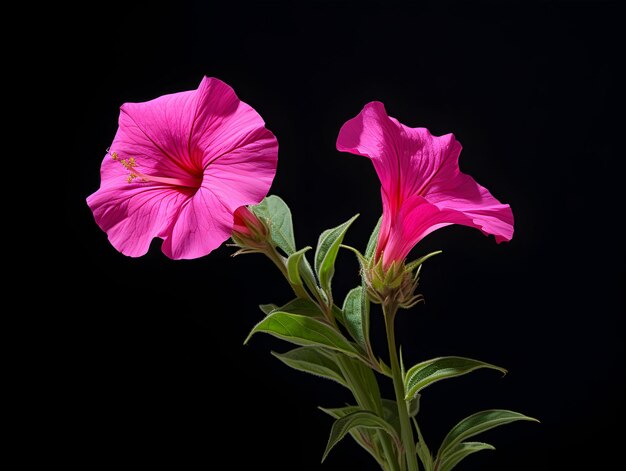 Fiore di Mirabilis Jalapa in sottofondo in studio singolo Fiore di mirabilis Jalapa Immagine di fiore bellissimo