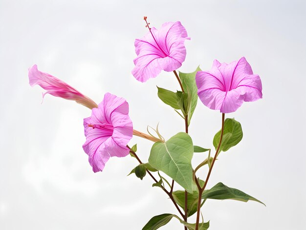 Fiore di Mirabilis Jalapa in sottofondo in studio singolo Fiore di mirabilis Jalapa Immagine di fiore bellissimo