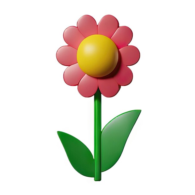 Fiore minimalista 3d