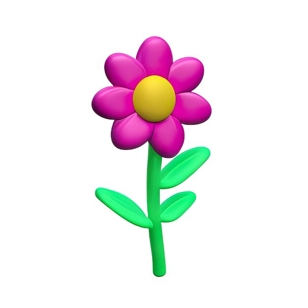 Fiore minimalista 3d