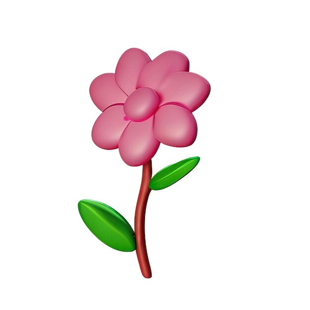 Fiore minimalista 3d