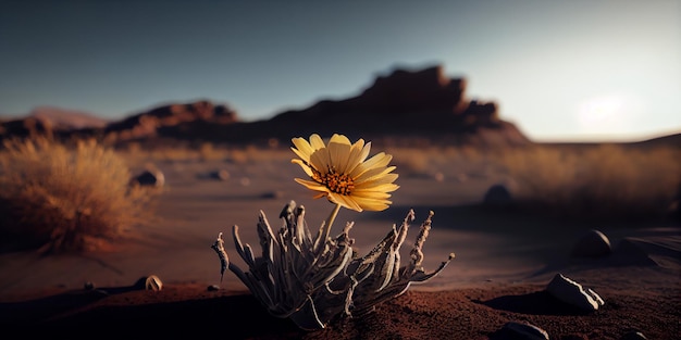 Fiore nel desertoIA generativa