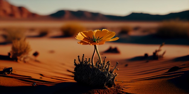 Fiore nel desertoIA generativa