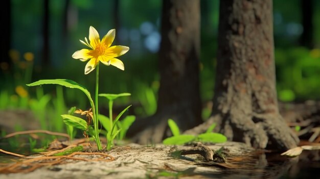 fiore nella foresta