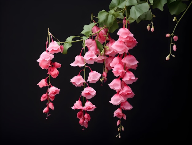 Fiore rampicante in studio sfondo singolo Fiore rampicante bellissimo fiore ai immagine generata