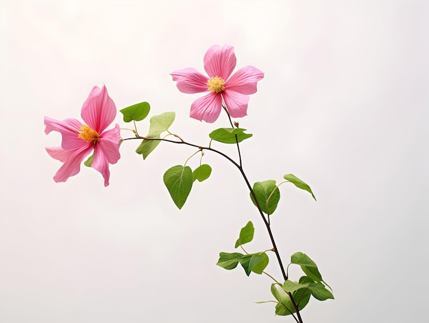 Fiore rampicante in studio sfondo singolo Fiore rampicante bellissimo fiore ai immagine generata