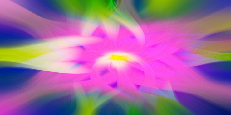 Foto fiore rosa neon astratto