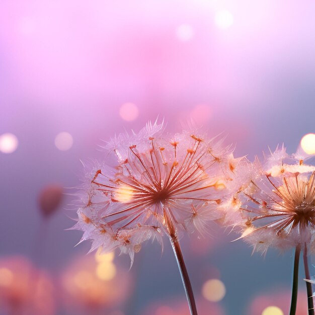 fiore senza cuciture alla luce del sole viola luce del sole all'aperto