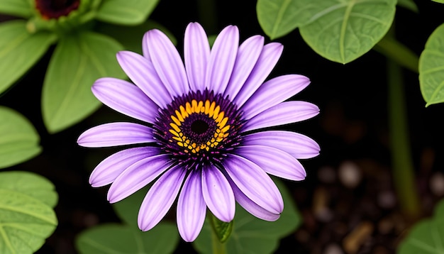 Fiore viola della margherita osteospermum