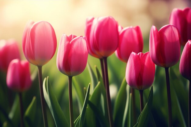 Fiore viola natura foglia primavera copia sfondo bellissimo spazio fiori floreali verde AI generativa