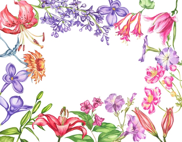 Fiori acquerello illustrazione arte