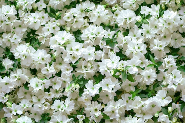 Fiori bianchi modello senza cuciture vista superiore fiori bellissimi consistenza sfondo piante fiorite lussureggianti