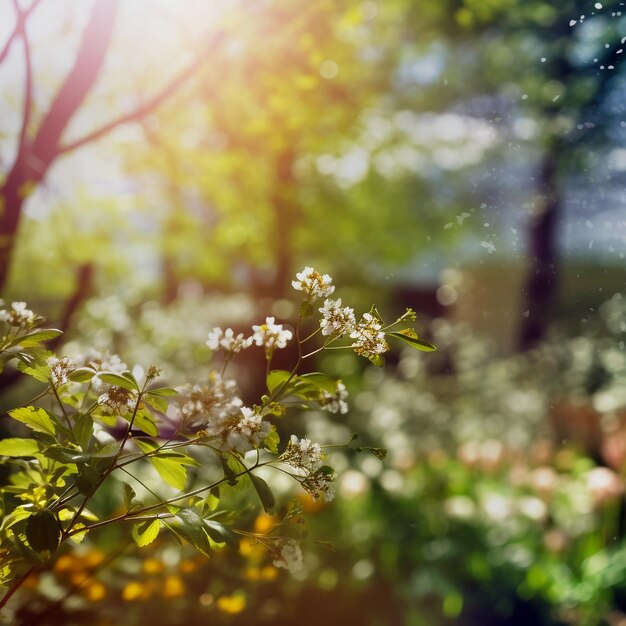 fiori bianchi su un ramo d'albero