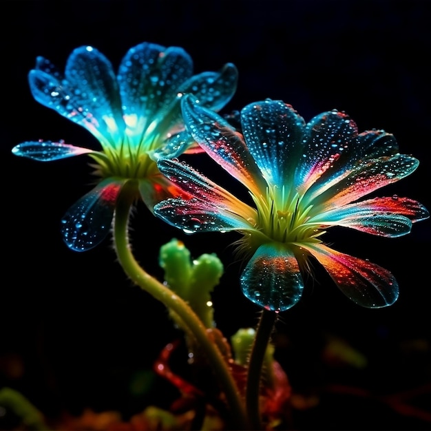 Fiori bioluminescenti