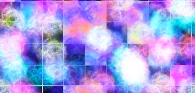Fiori boom nebulosa geometrica galassie arte sfondo