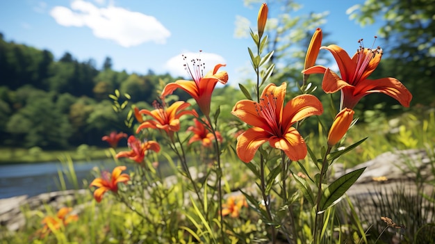 fiori colorati carta da parati HD 8K Immagine fotografica