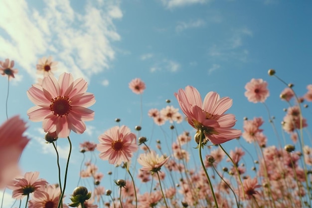 Fiori contro il cielo