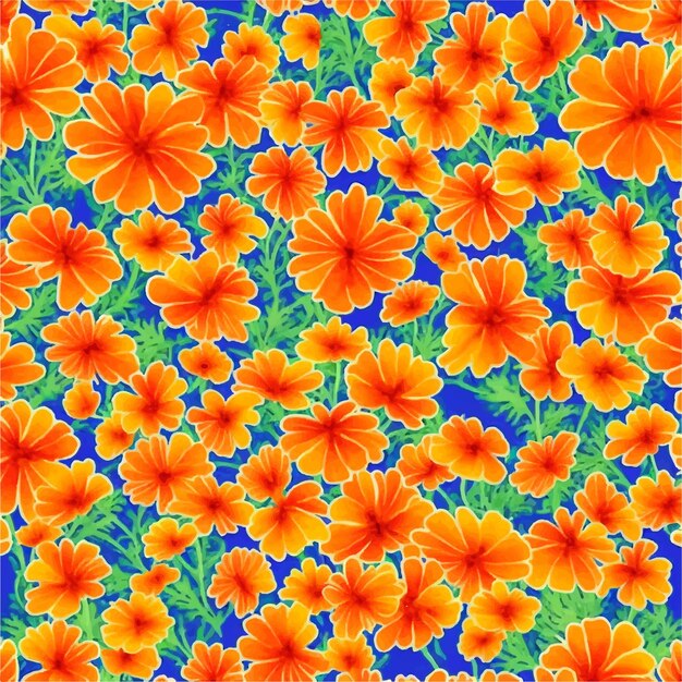 Fiori d'arancio su sfondo blu