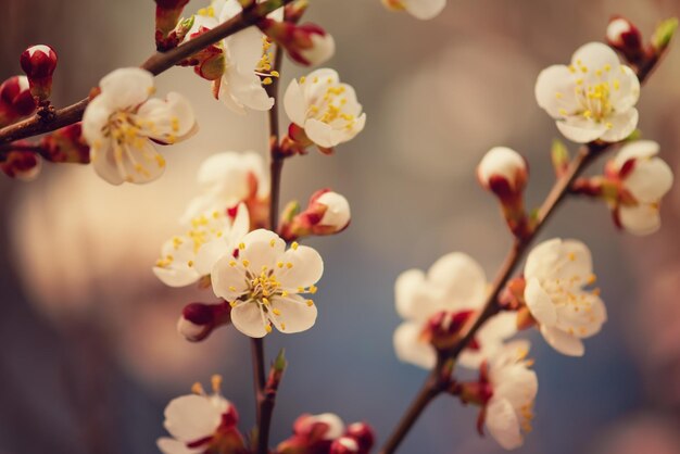 Fiori di albero di albicocca