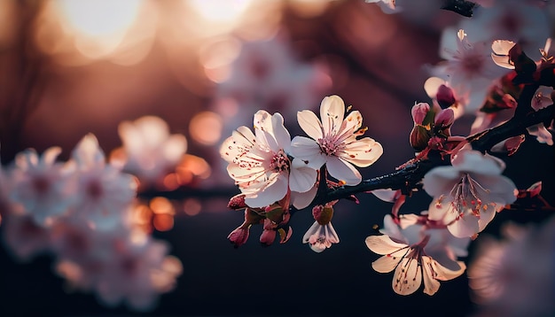 Fiori di ciliegio albero primavera Ai generato