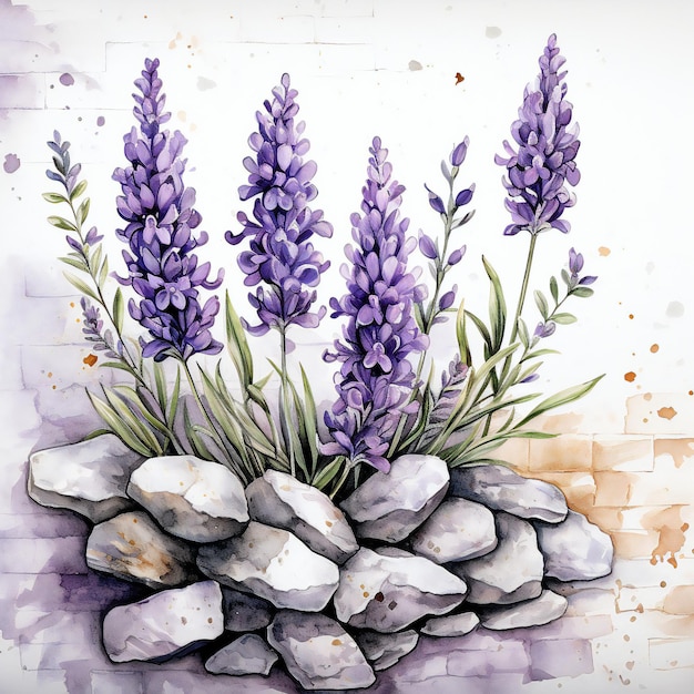 Fiori di lavanda Clipart