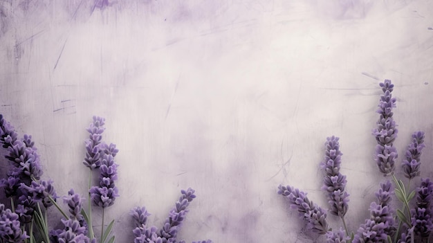 fiori di lavanda su uno sfondo grunge