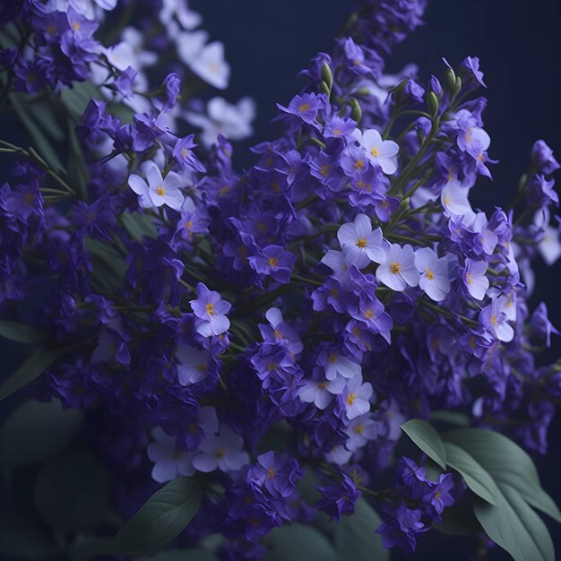 fiori di lilac in una bella foresta