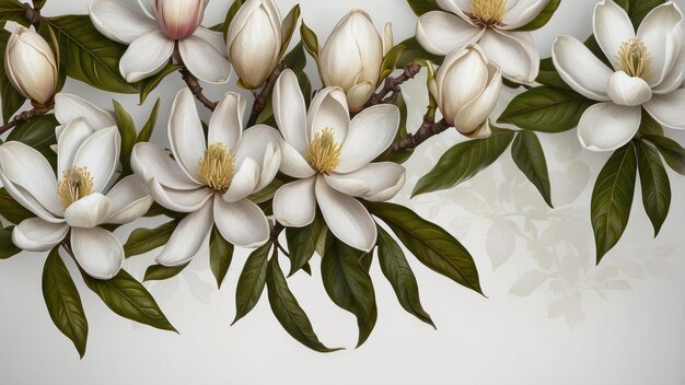 Fiori di magnolia in fiore