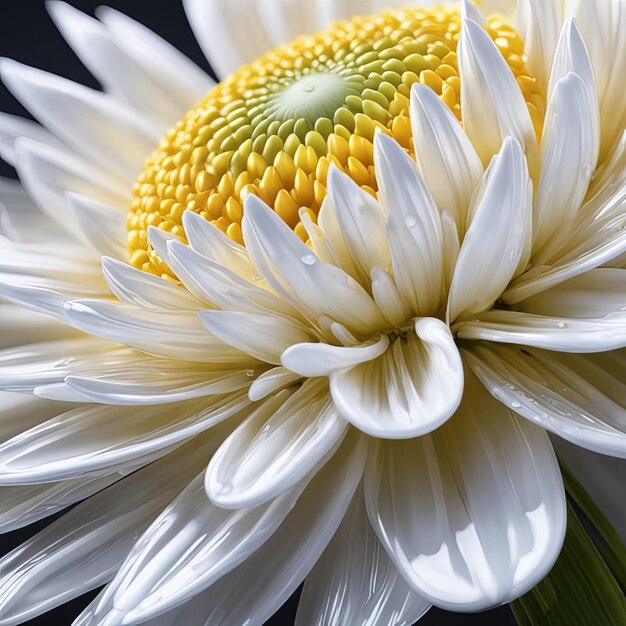 Fiori di margherite primaverili ed estivi con gocce d'acqua