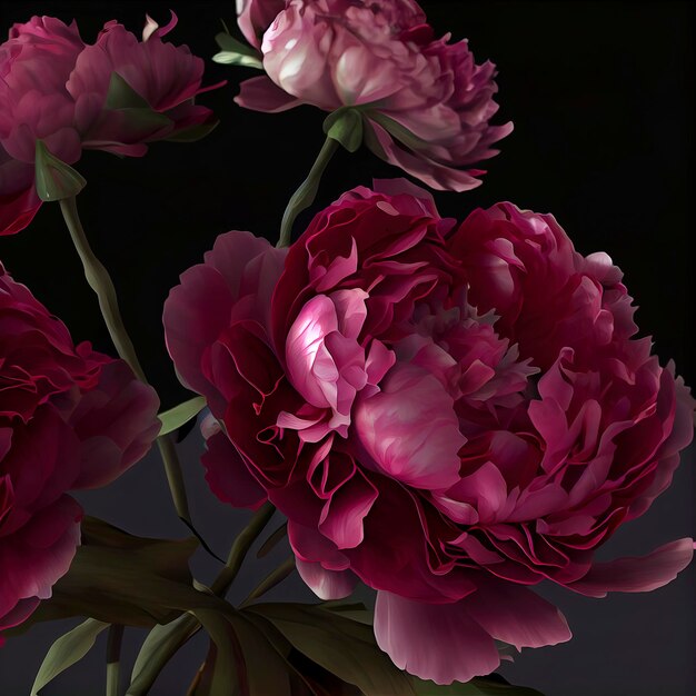 Fiori di peonia cinese