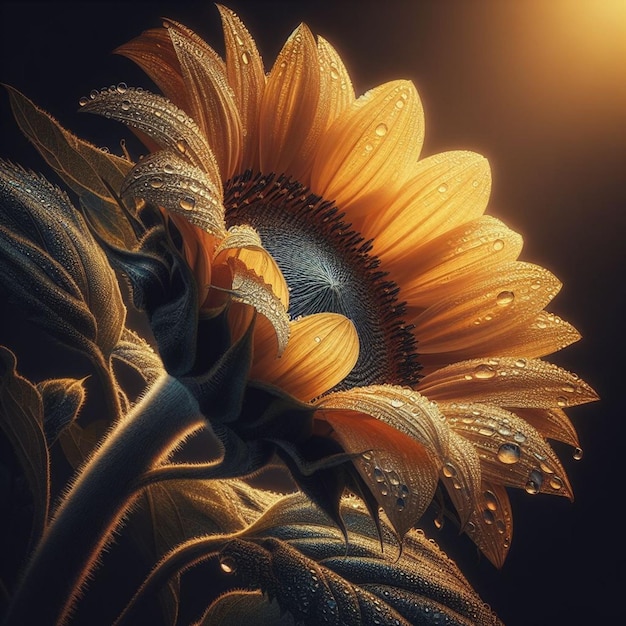 Fiori di sole foto realistica