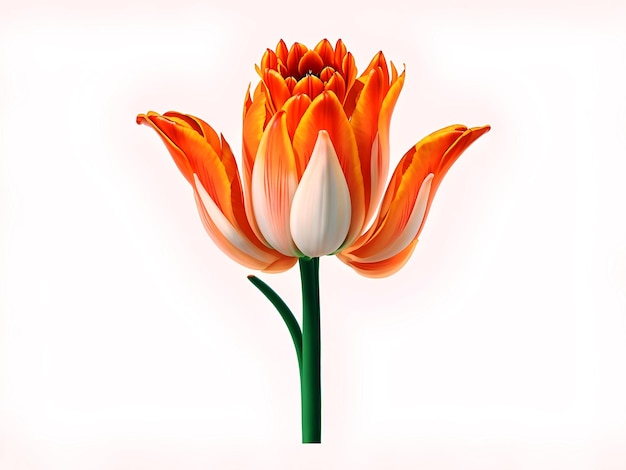 Fiori Di Tulipano A Fiamma Arancione A Tema