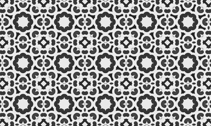 Foto fiori geometrici una fusione alla moda di fiori e struttura
